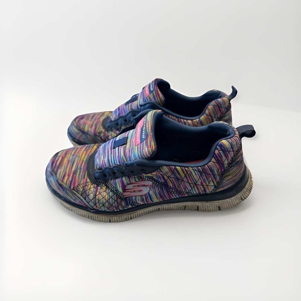 Skechers Flex Appeal Lace Up Athletic Shoe Womens Size 6 12453 No laces